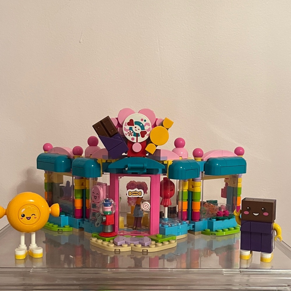 Lego Candy Shop Building Set with Pink and Blue